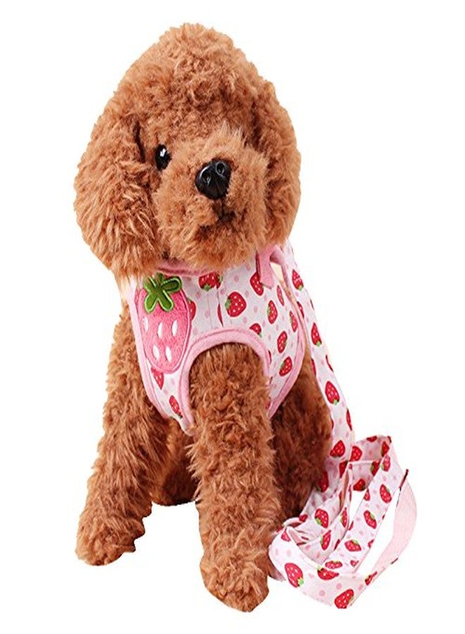 Nema NM Nema Strawberry Printed Adjustable Dog Vest Harness - L - Image 3
